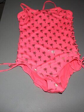 Orange 1 Pcs Jusrice Swimsuit Size 16